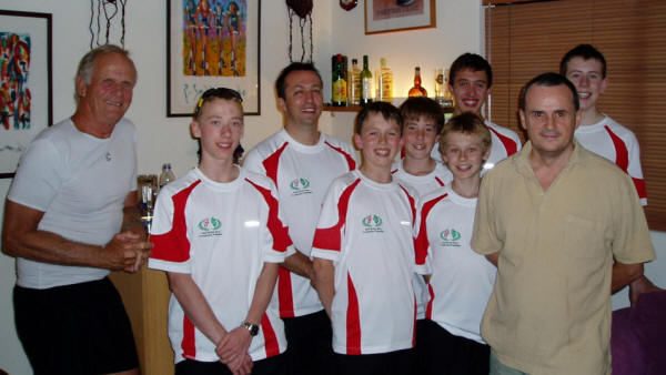 Peter Waddell MBE Head of Saudi/British Sports Co-operation Programme with the British 2008 Tour Party in Riyadh