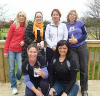 The Devoy Squash and Fitness centre's champion F-grade ladies team.