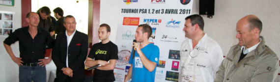 La pr�sence du Maire de Baillargues pour la finale.