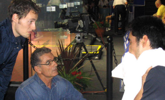 Gr�gory Gaultier, Paul Sciberras and Thierry, Manchester '04